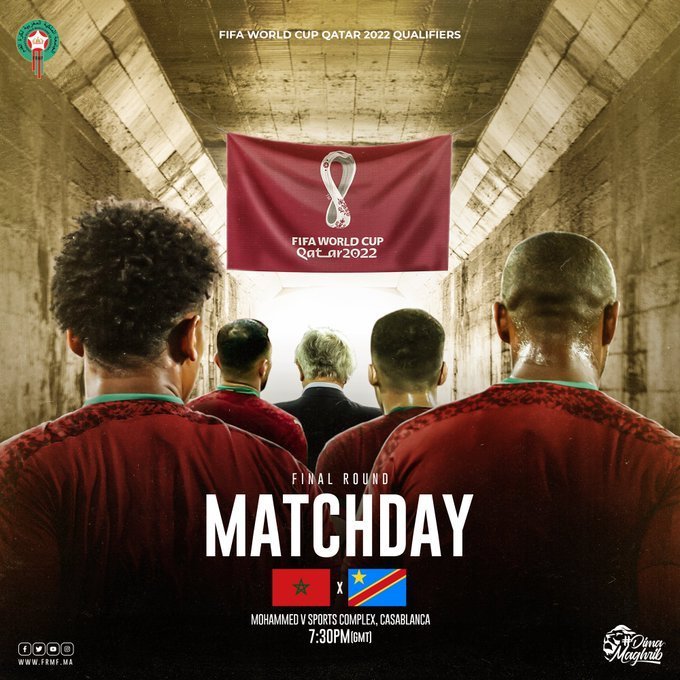 Barrage Coupe du Monde 2022 : RD Congo VS Maroc