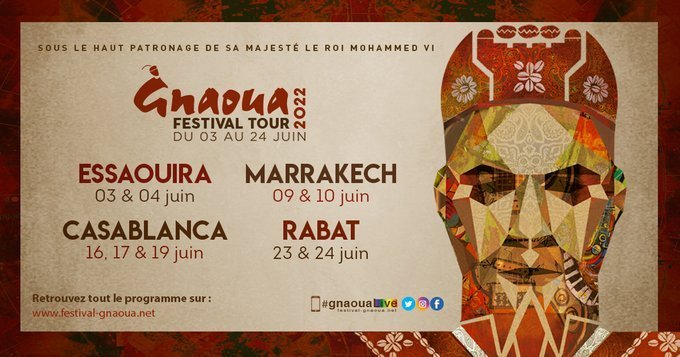 Le Gnaoua Festival Tour, du 3 au 24 juin à Essaouira, Marrakech, Rabat et Casablanca